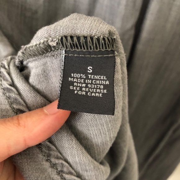 Grey pocketed tincel dress with 1 quarter sleeves - Picture 7 of 7